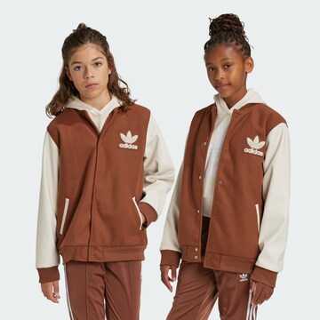 Veste mi-saison ADIDAS ORIGINALS en marron : devant