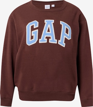 Gap Petite Sweatshirt 'HERITAGE' i brun: forside