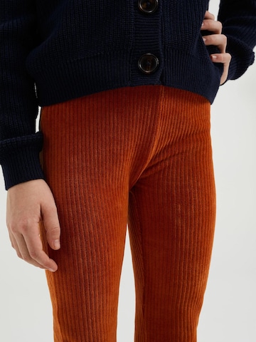 WE Fashion - Acampanado Leggings en naranja