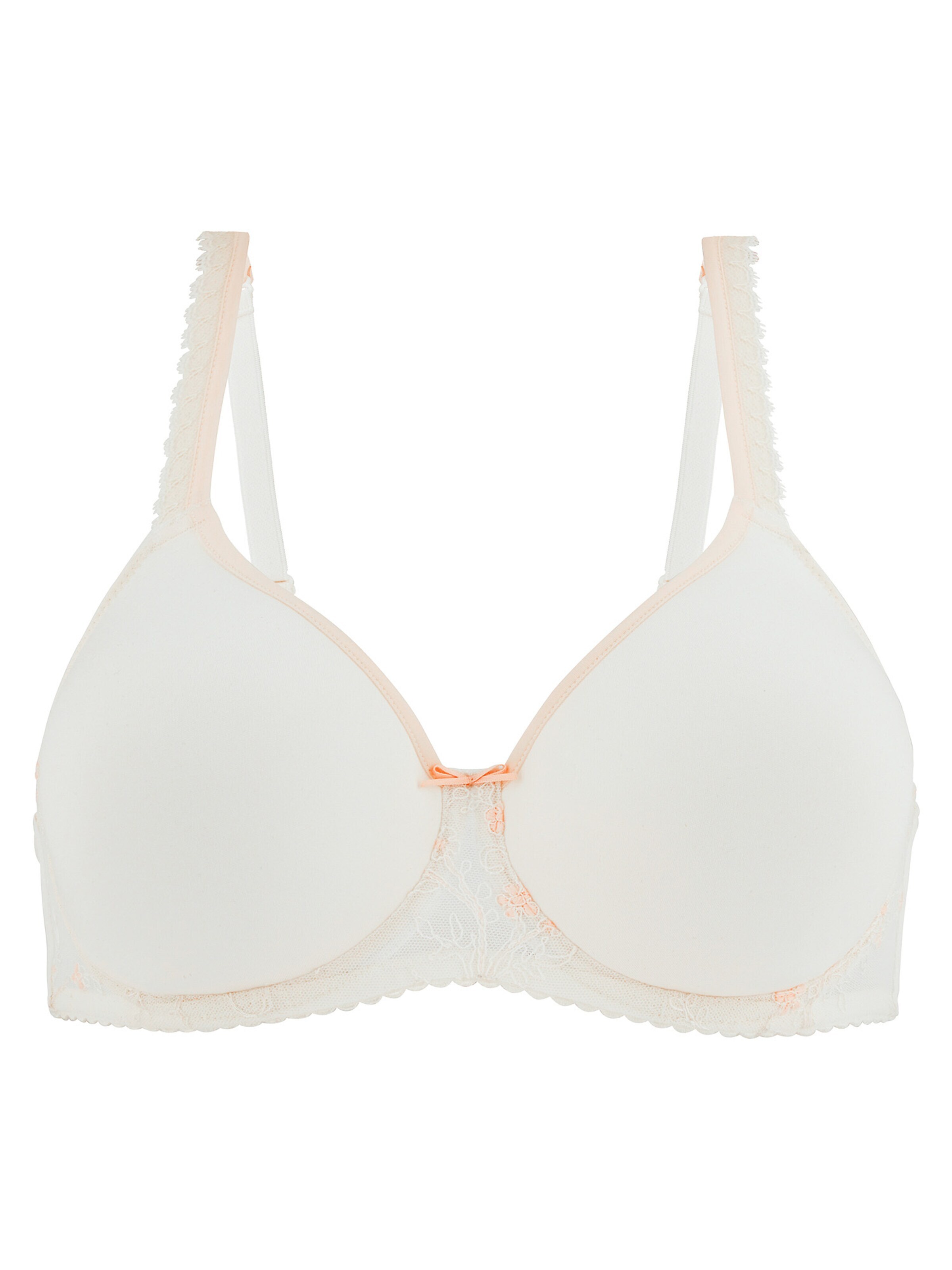Conturelle T-Shirt BH 'Mille Fleurs'‌‌‌‌‌‌‌‌‌ in Beige: Vorderseite