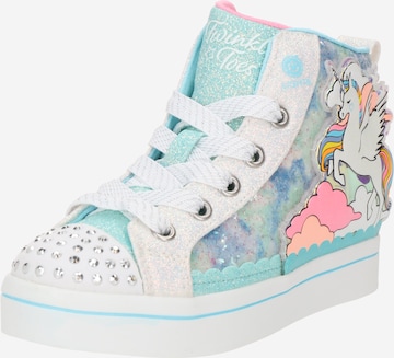 Baskets 'TWI-LITES 2.0 - ENCHANTED UNICORN' SKECHERS en bleu : devant