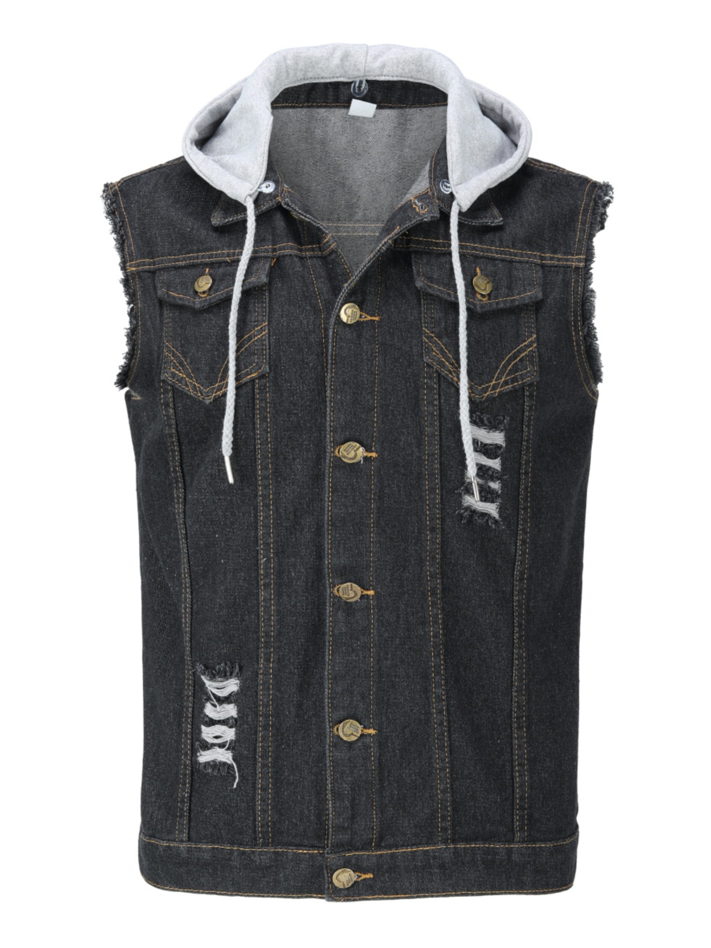 Youthup Weste‌‌‌‌‌‌ in Schwarz: Vorderseite