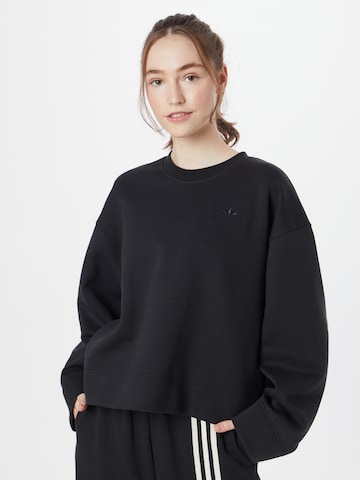 ADIDAS ORIGINALS Sweatshirt 'Premium Essentials Crew' in Black: front