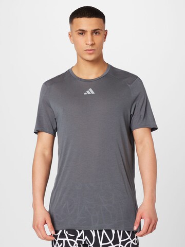 ADIDAS PERFORMANCE Funkční tričko 'Win Confidence ' – šedá: přední strana
