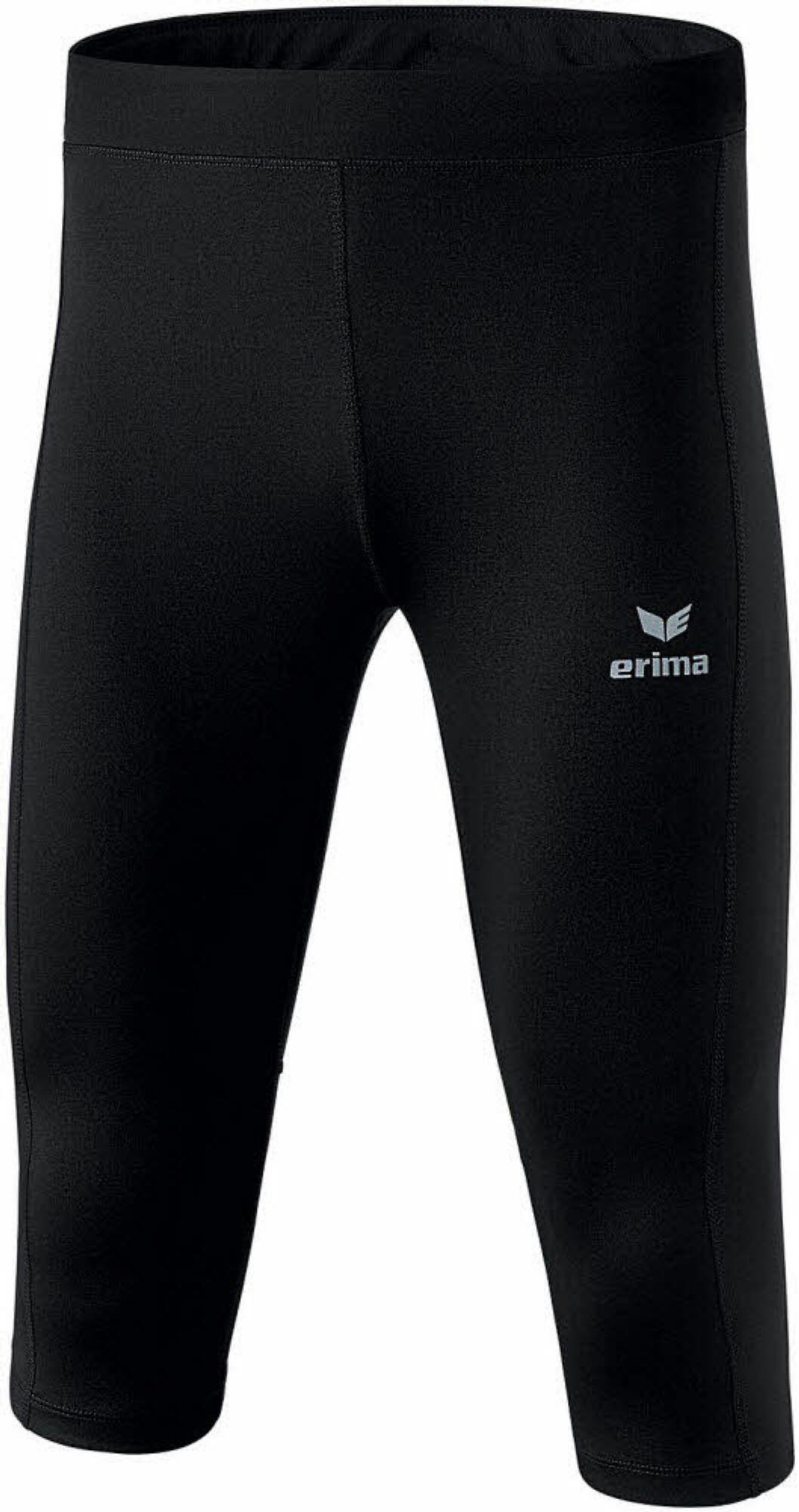 ERIMA Skinny Workout Pants in Black: front