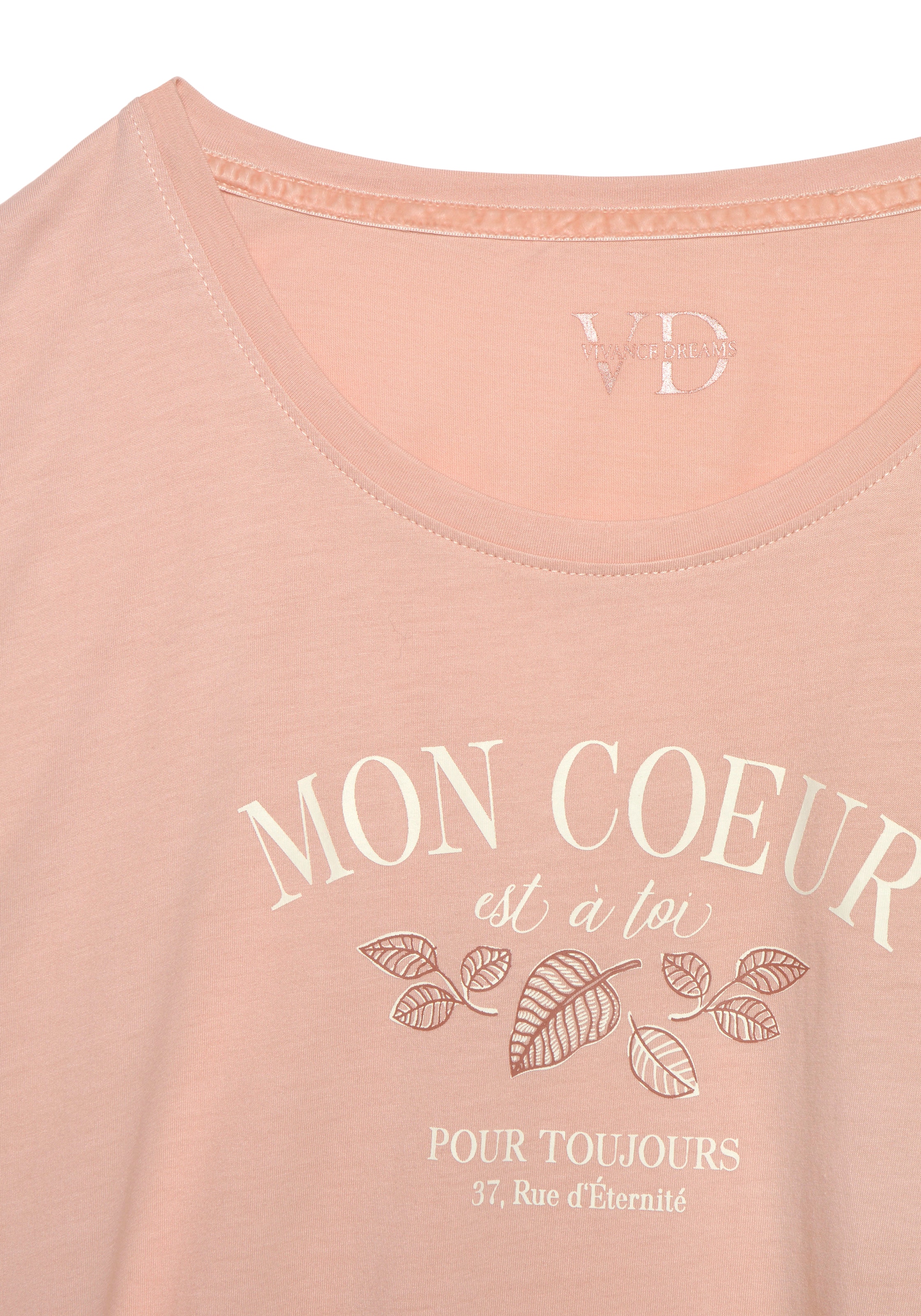 rožinė VIVANCE Pižaminiai marškinėliai