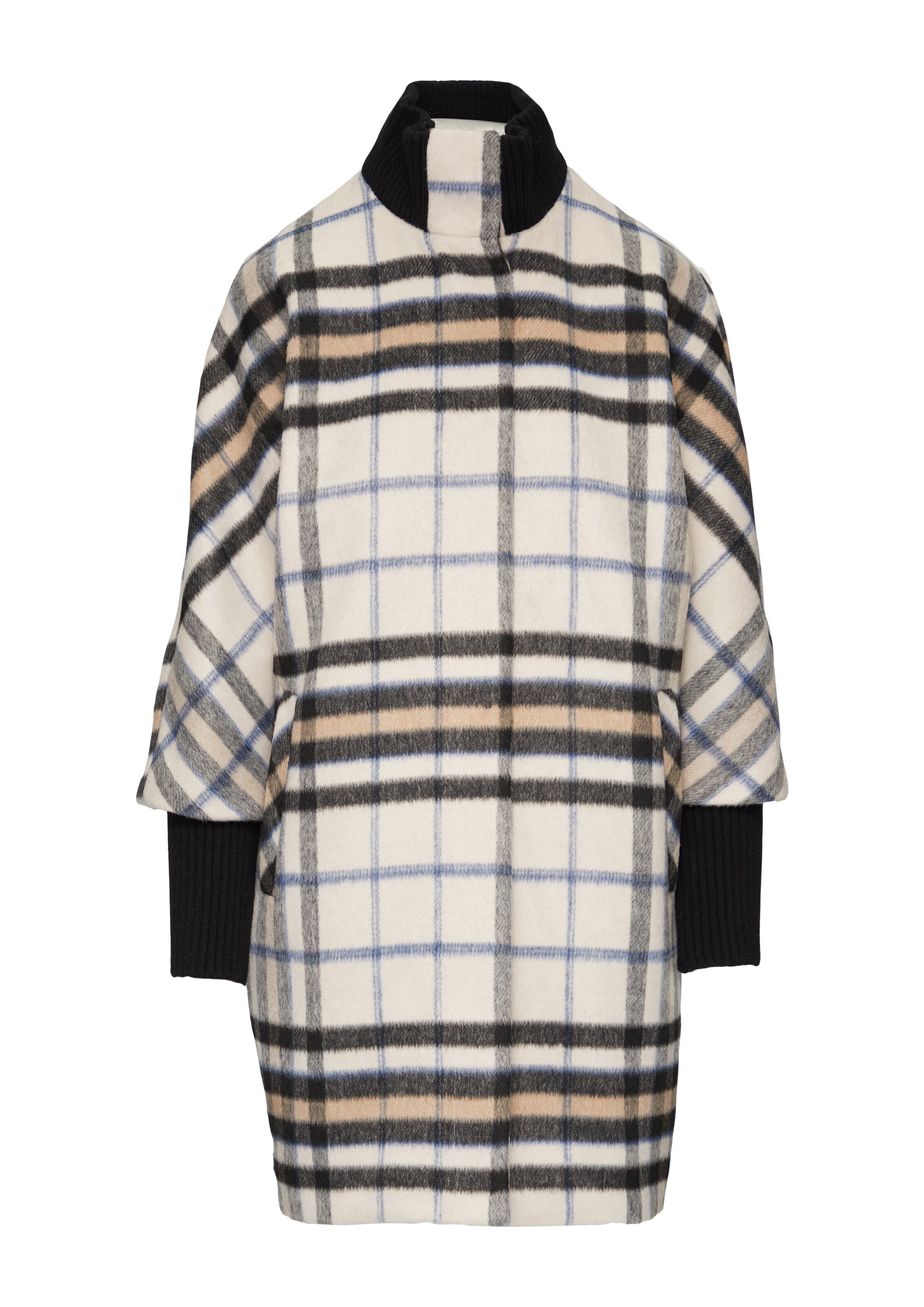 COMMA Übergangsmantel in blau / braun / weiß, Produktansicht