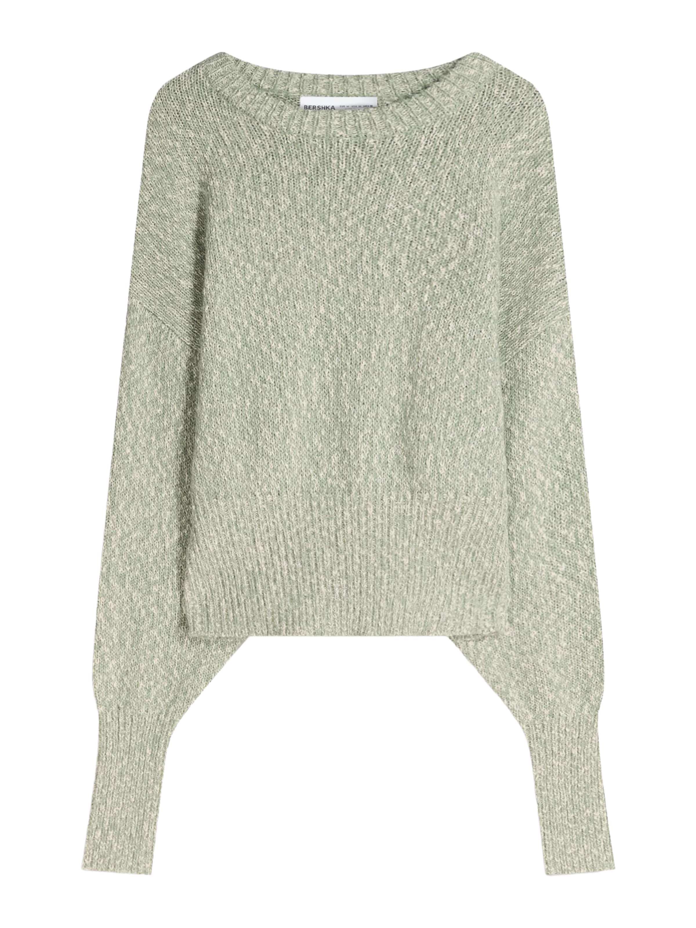 Pull-over Bershka en vert : devant