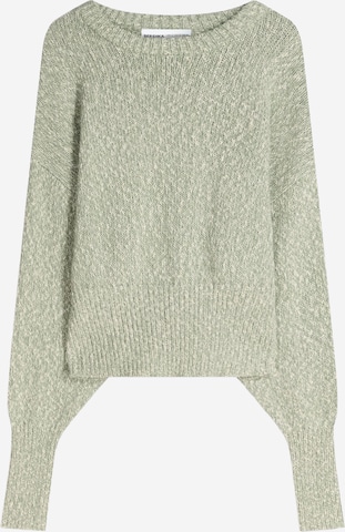 Pull-over Bershka en vert : devant