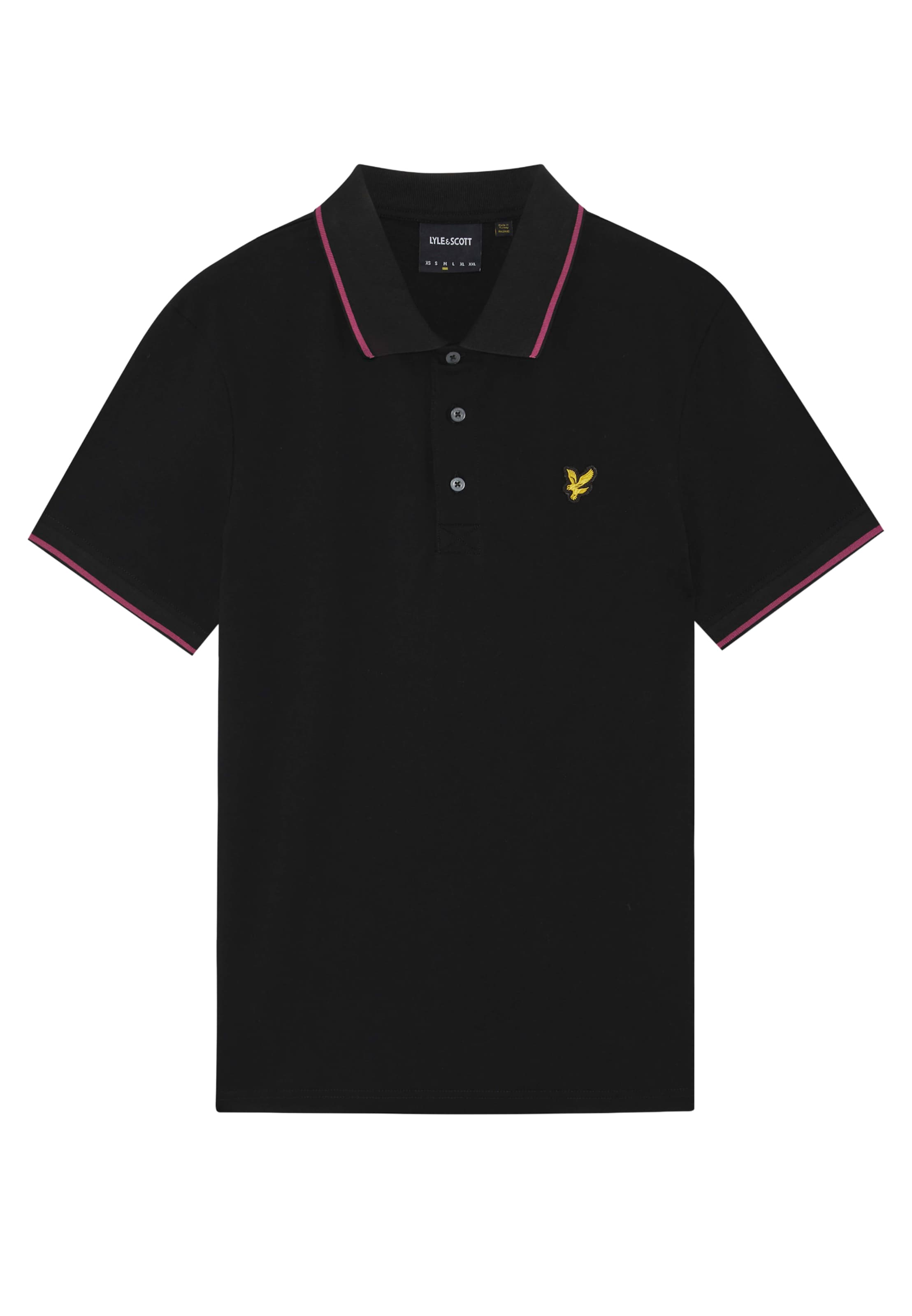 Lyle & Scott Μπλουζάκι σε μαύρο: μπροστά