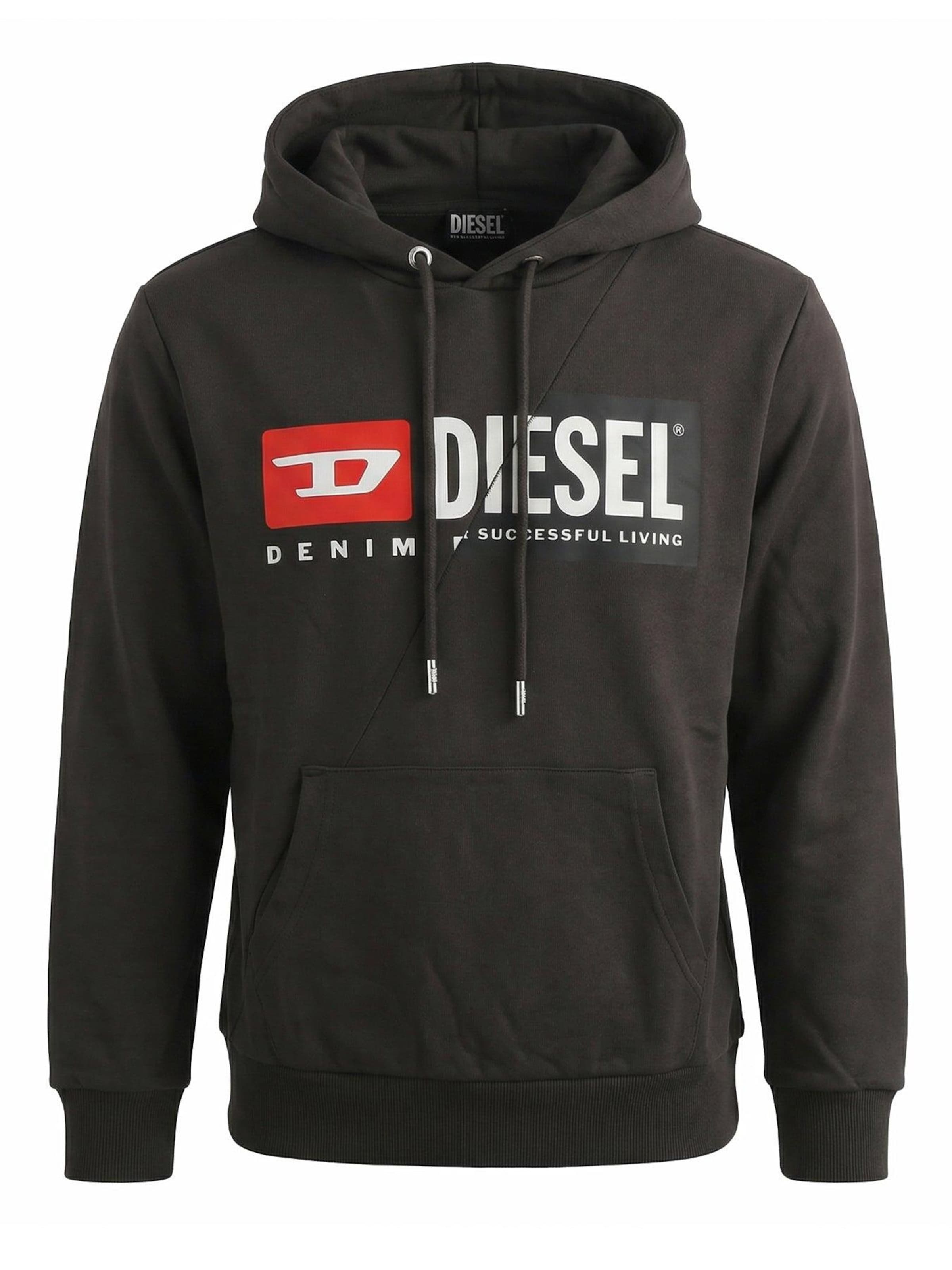 DIESEL Sweatshirt 'S-GIRK-HOOD-CUTY 93R' in Anthracite, Item view