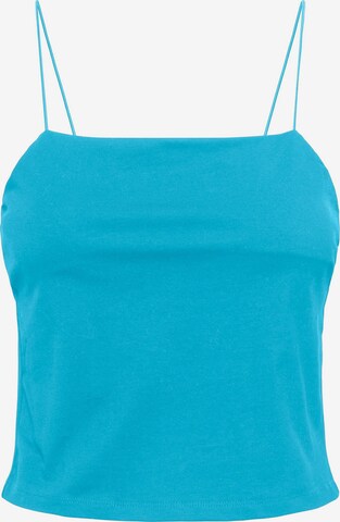 PIECES Top 'KIWI' in Blue: front