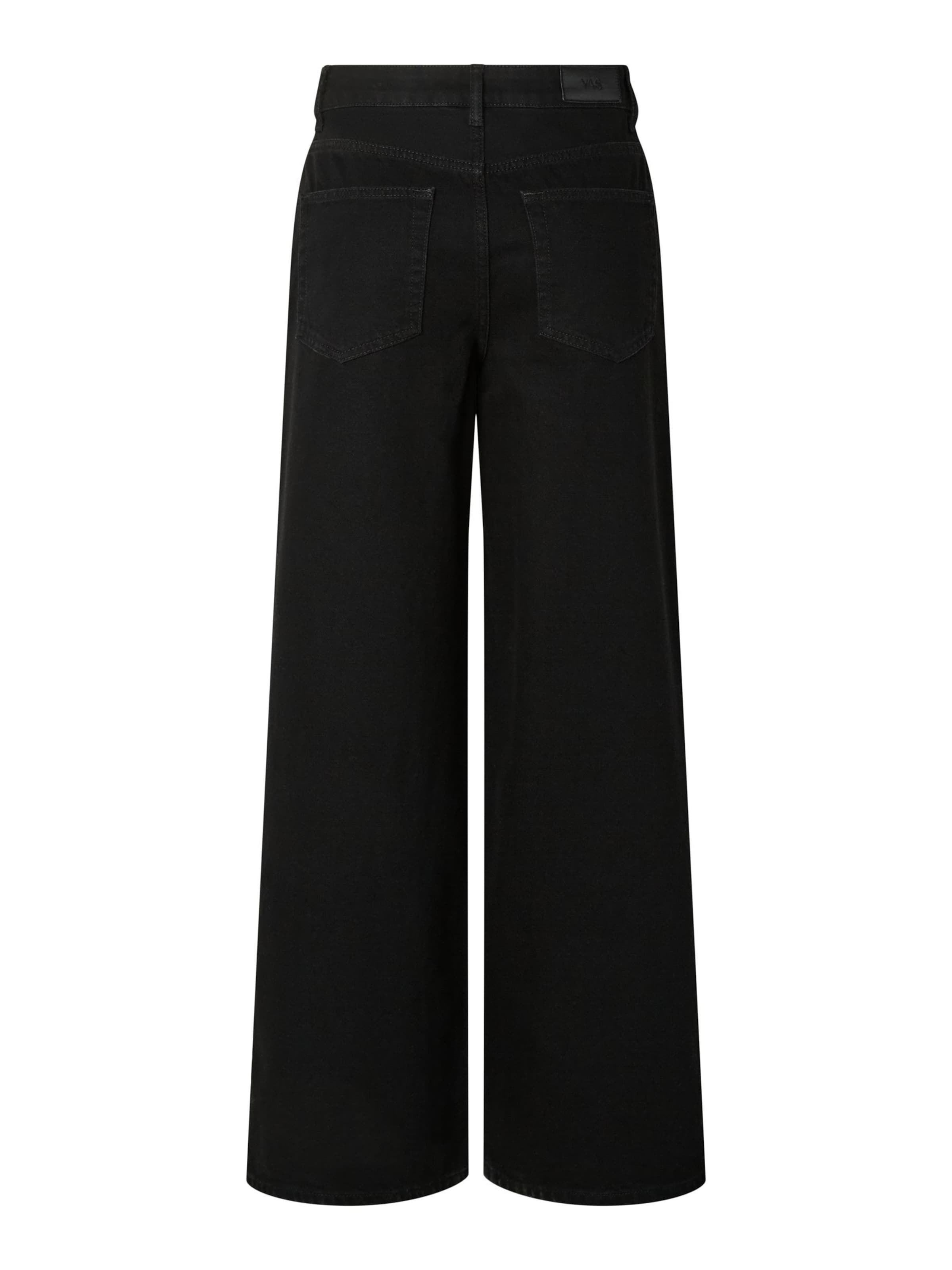 YAS Wide leg Jeans 'YASBea' in Zwart
