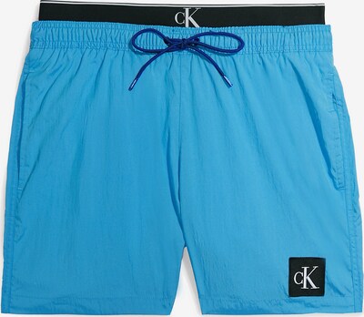 Calvin Klein Swimwear Board Shorts in Blue / Black / White, Item view