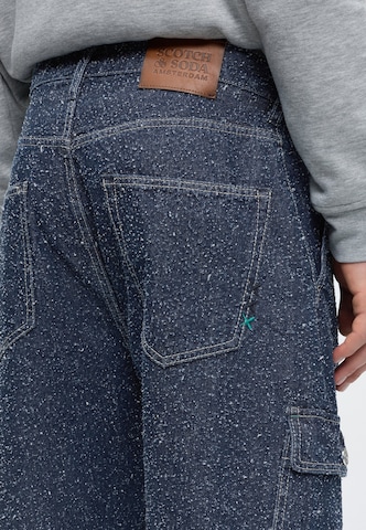 Largi Pantaloni eleganți 'The Pitch' de la SCOTCH & SODA pe albastru