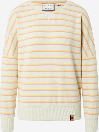 Fli Papigu Sweater majica 'Der 8' u pastelno narančasta / roza / bijela melange, Pregled proizvoda