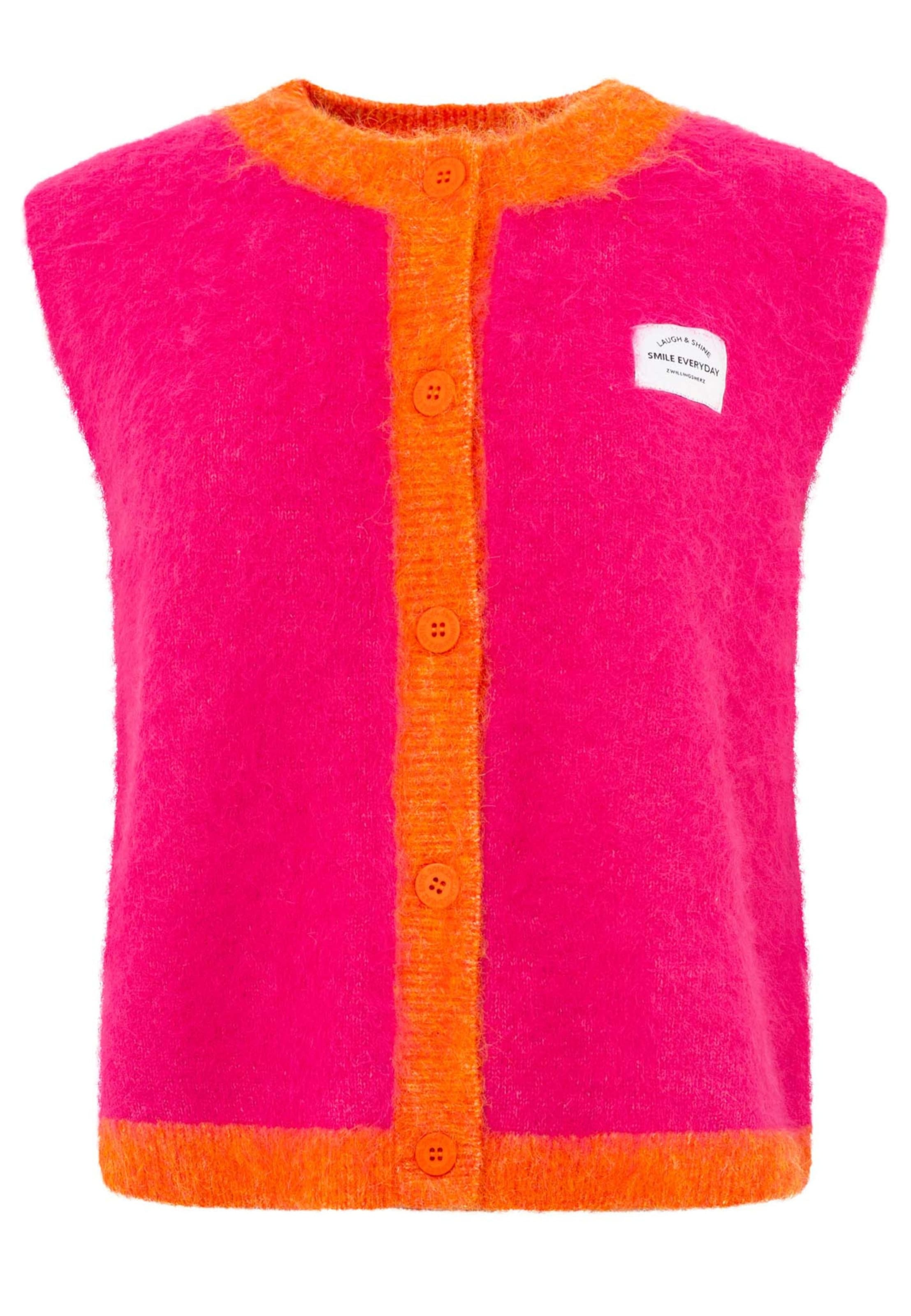 Gilet Zwillingsherz en rose : devant