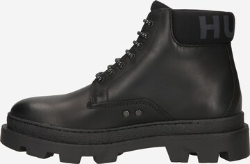 HUGO Red Lace-Up Boots 'Graham' in Black