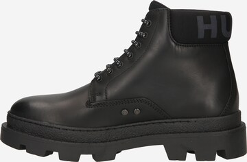 Bottines à lacets 'Graham' HUGO Red en noir