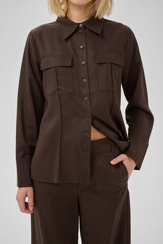 My Essential Wardrobe Wide Leg Bukser 'MWJojo' i brun