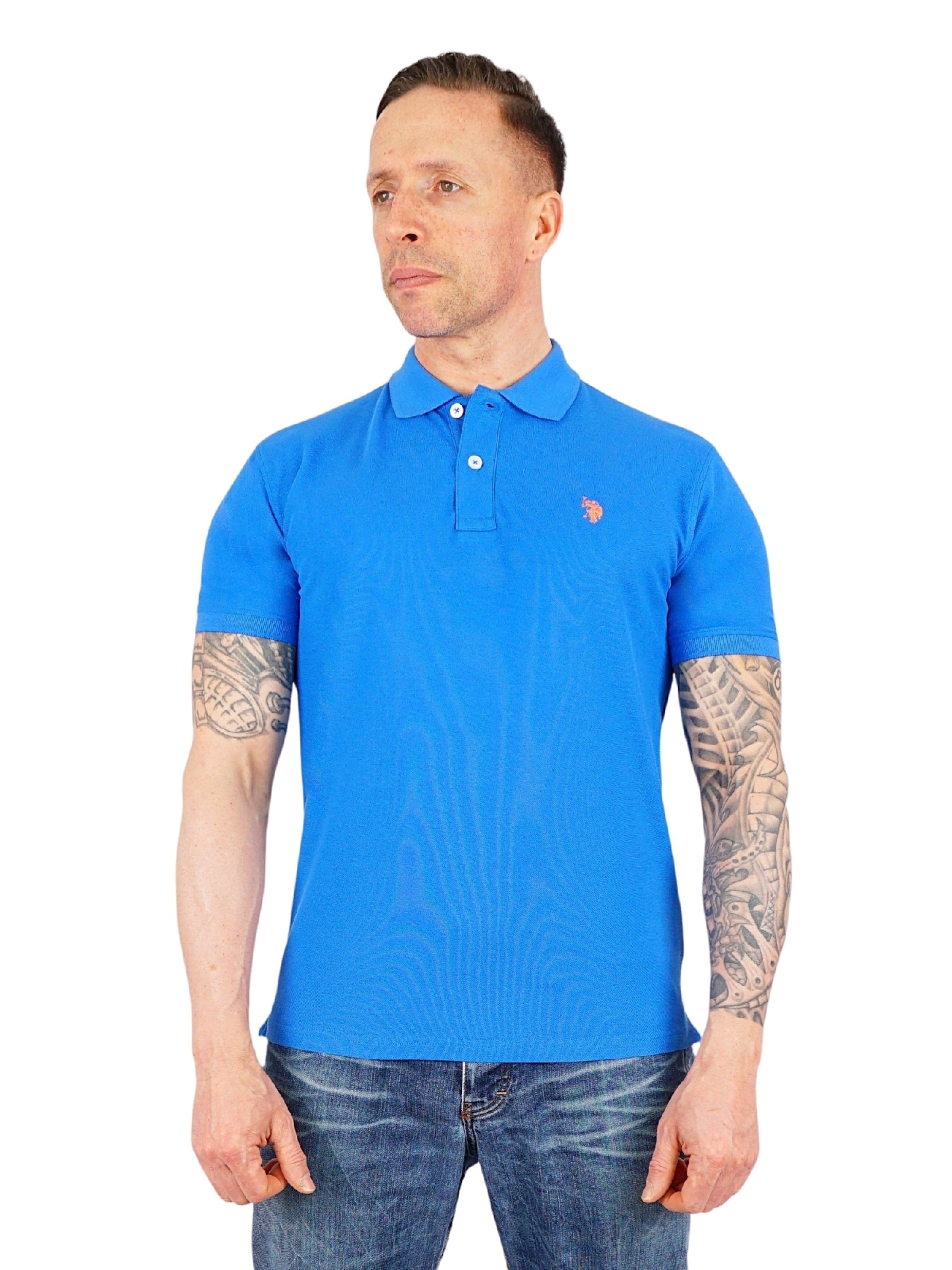 U.S. POLO ASSN. Shirt in Blauw: voorkant