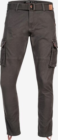 Regular Pantalon cargo 'Mathen' INDICODE JEANS en gris : devant