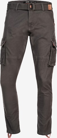 Pantalon cargo 'Mathen' INDICODE JEANS en gris : devant