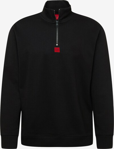 HUGO Sweat-shirt 'Durty' en rouge / noir, Vue avec produit