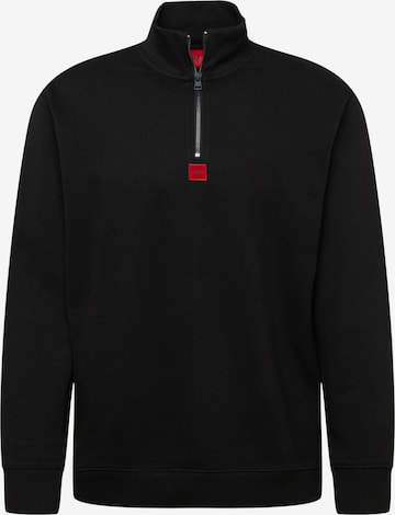 HUGO Red Sweatshirt 'Durty' in Black: front