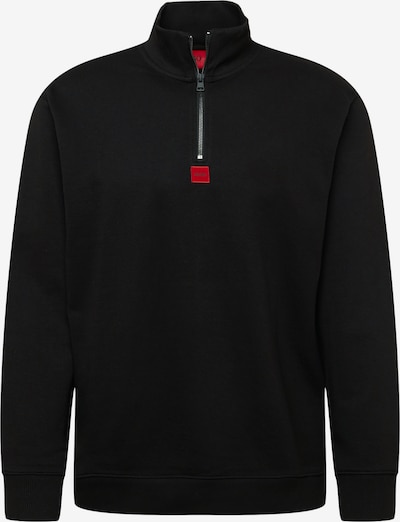 HUGO Red Sweatshirt 'Durty' em vermelho / preto, Vista do produto