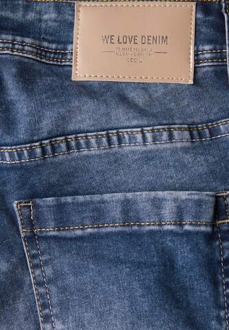 CECIL Loosefit Jeans in Blau