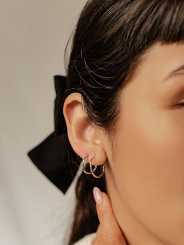 Boucles d'oreilles 'Pure Duo' Hey Happiness en argent