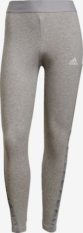 ADIDAS SPORTSWEAR Skinny Workout Pants in Grey: front