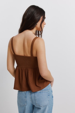 Tops en tricot Springfield en marron