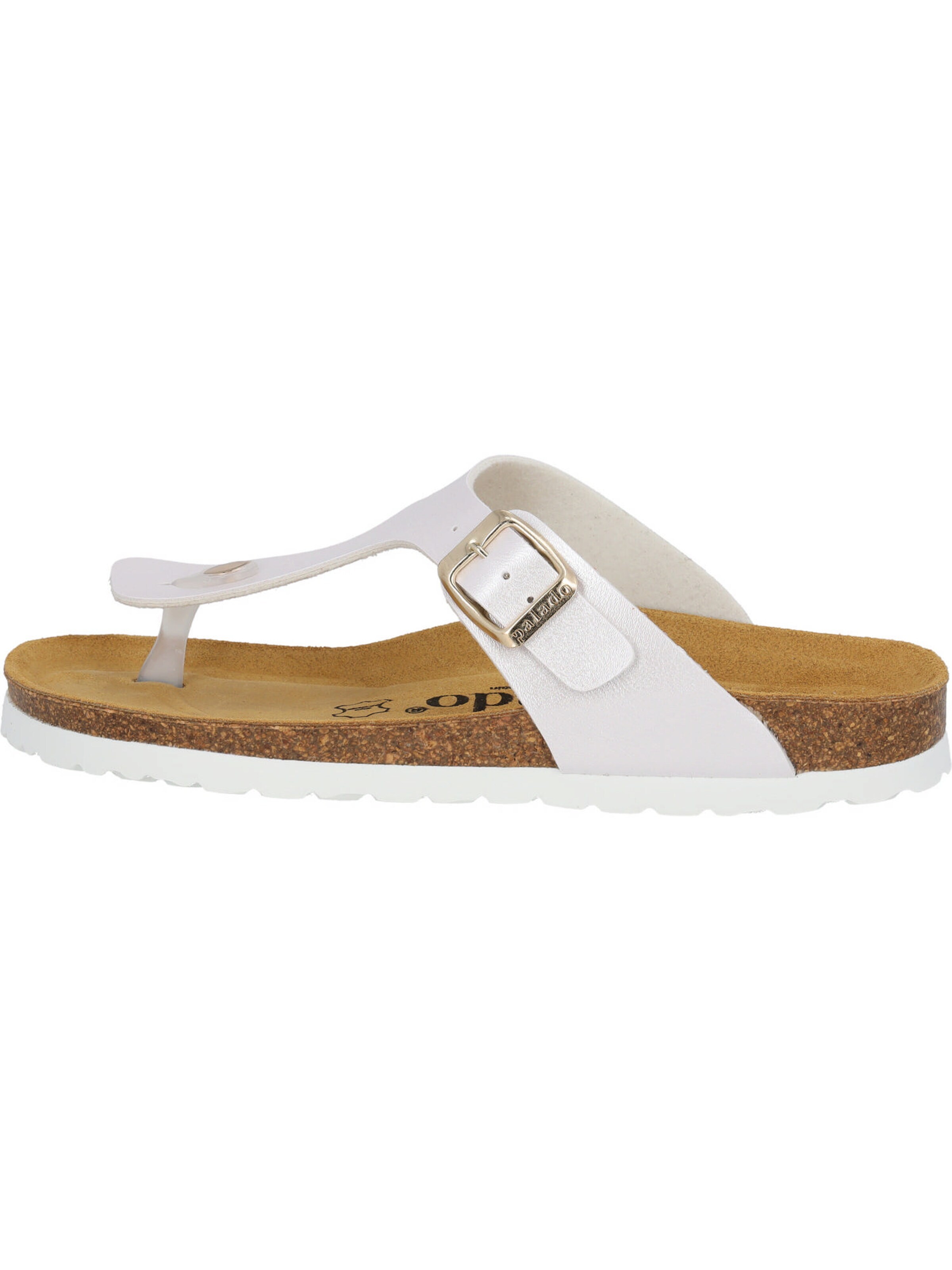 Palado Teenslipper 'Kos Metallic' in Wit