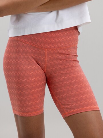Hey Honey - Skinny Leggings 'Biker' en naranja