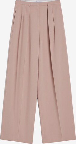 Bershka Loose fit Pleat-front trousers in Pink: front