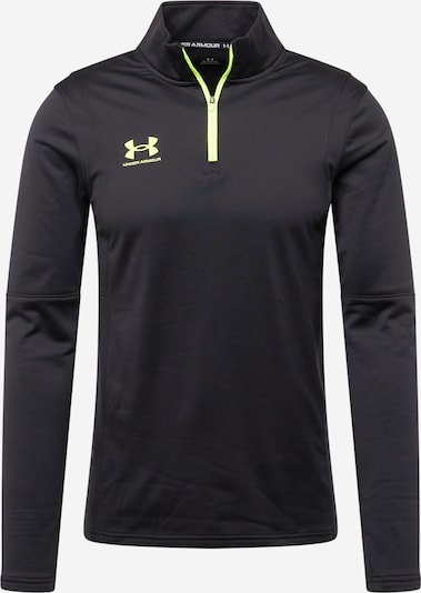 UNDER ARMOUR Functioneel shirt 'Challenger' in de kleur Geel / Zwart, Productweergave