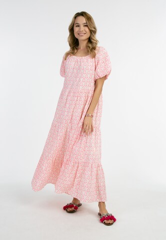 IZIA Dress in Pink: front