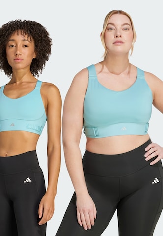 Bustier Soutien-gorge de sport 'FastImpact Luxe' ADIDAS PERFORMANCE en bleu