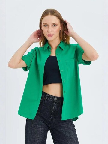 MixRay Bluse in Grün