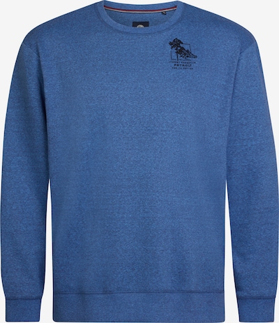 Petrol Industries Pulover u plava melange / crna, Pregled proizvoda