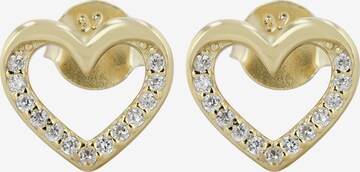 Akzent Earrings '"Heather" aus 925 Sterlingsilber, rhodiniert, langlebig' in Gold: front
