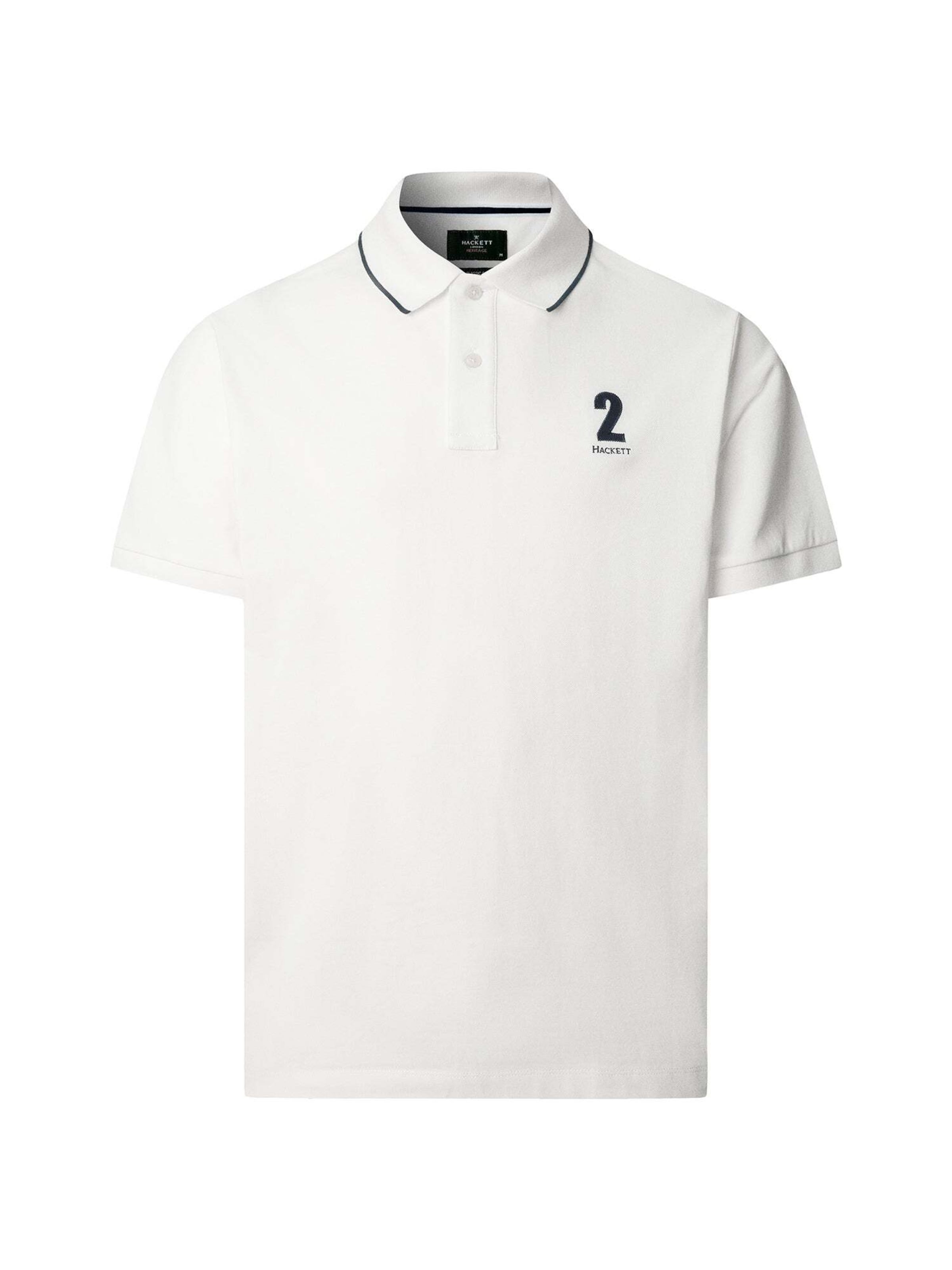 Maglietta 'Heritage' di Hackett London in bianco: frontale