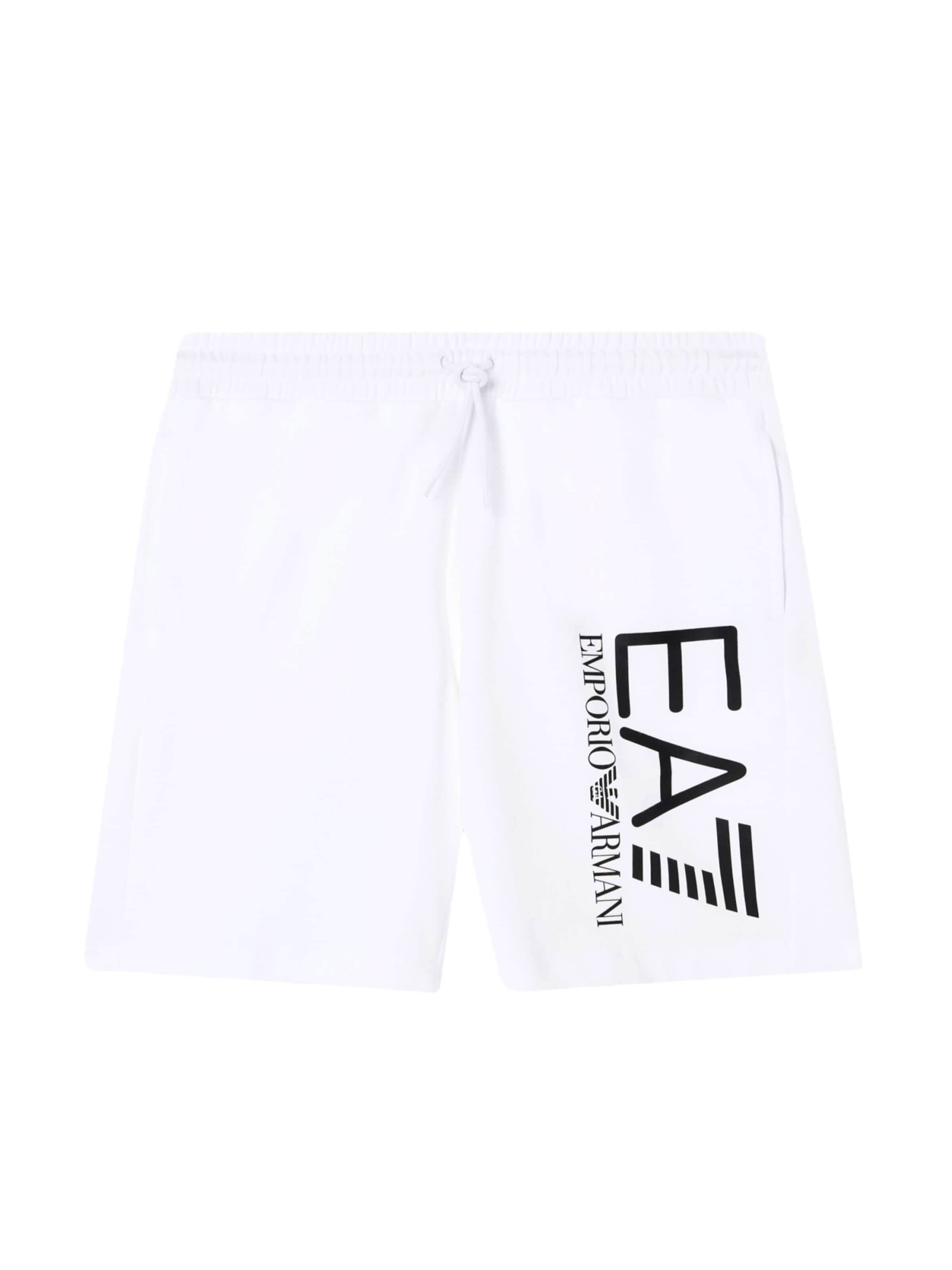 Pantaloni di EA7 Emporio Armani in bianco: frontale