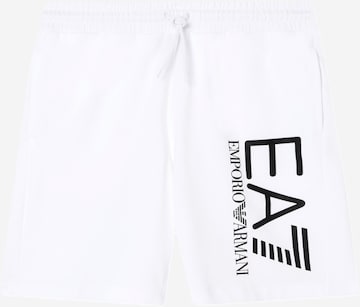 Pantaloni di EA7 Emporio Armani in bianco: frontale