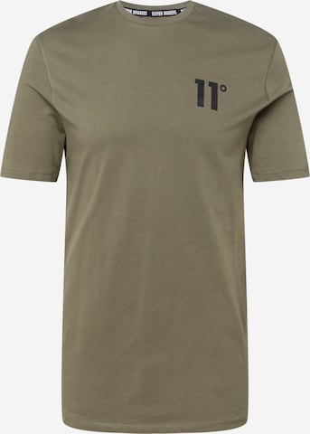 11 Degrees - Camiseta en verde: frente