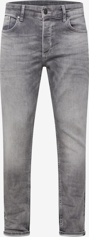 WE Fashion Slimfit Jeans in Grijs: voorkant