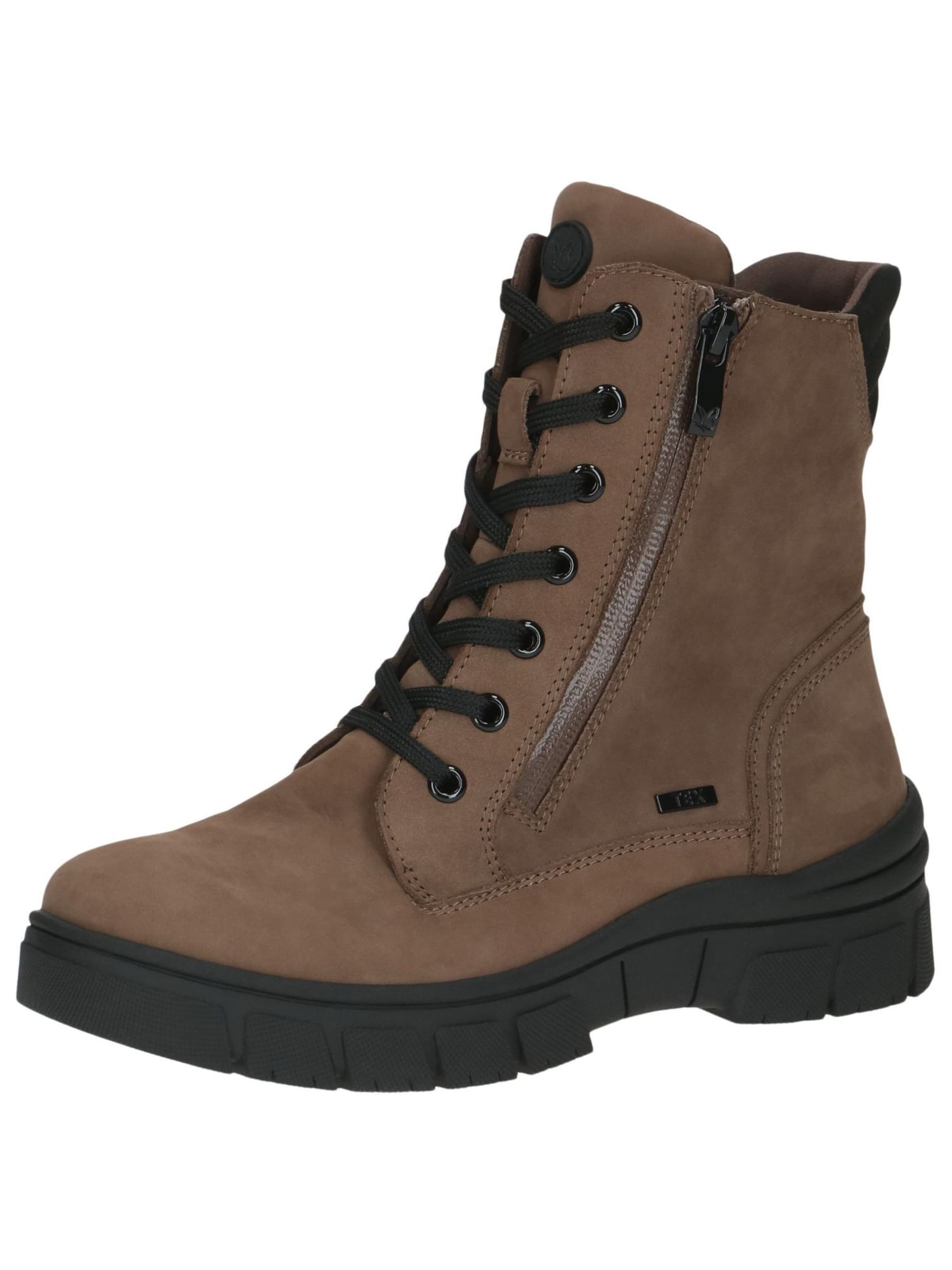 CAPRICE Schnürstiefelette in Braun: Vorderseite