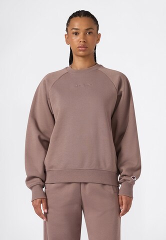 Champion Sweatshirt in Brown: front